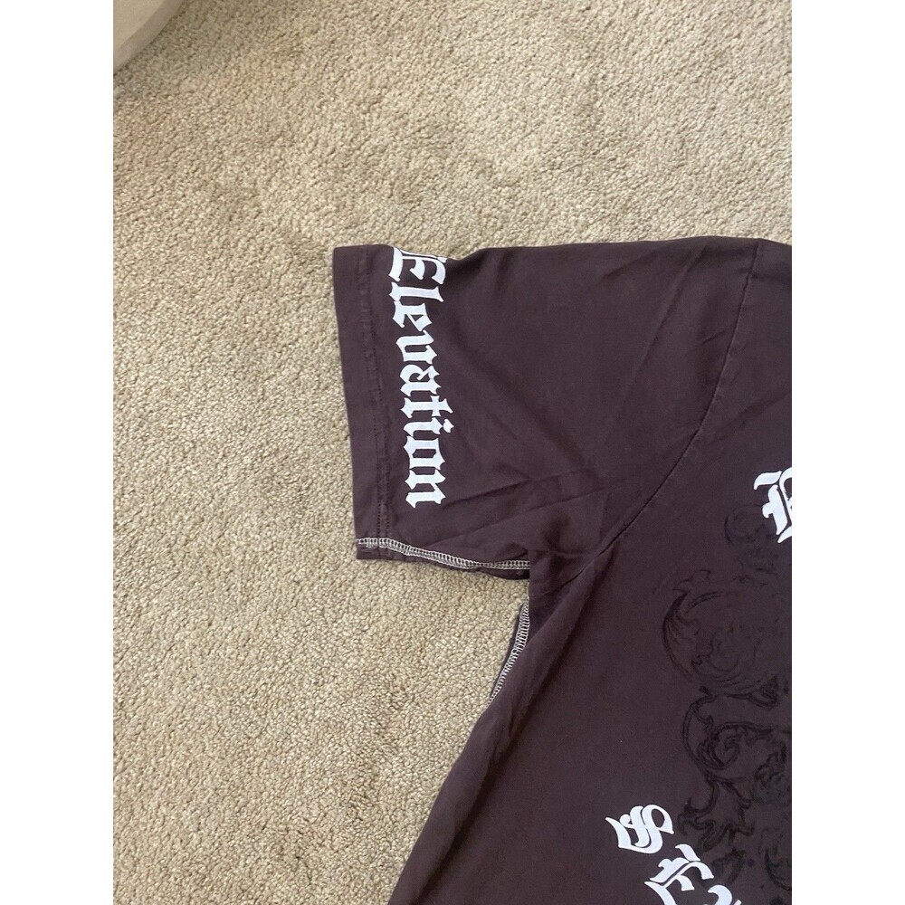 Ecko Unlimited Vintage Y2K Graphic Polo Shirt Chocolate Brown Size Large - Picture 15 of 16